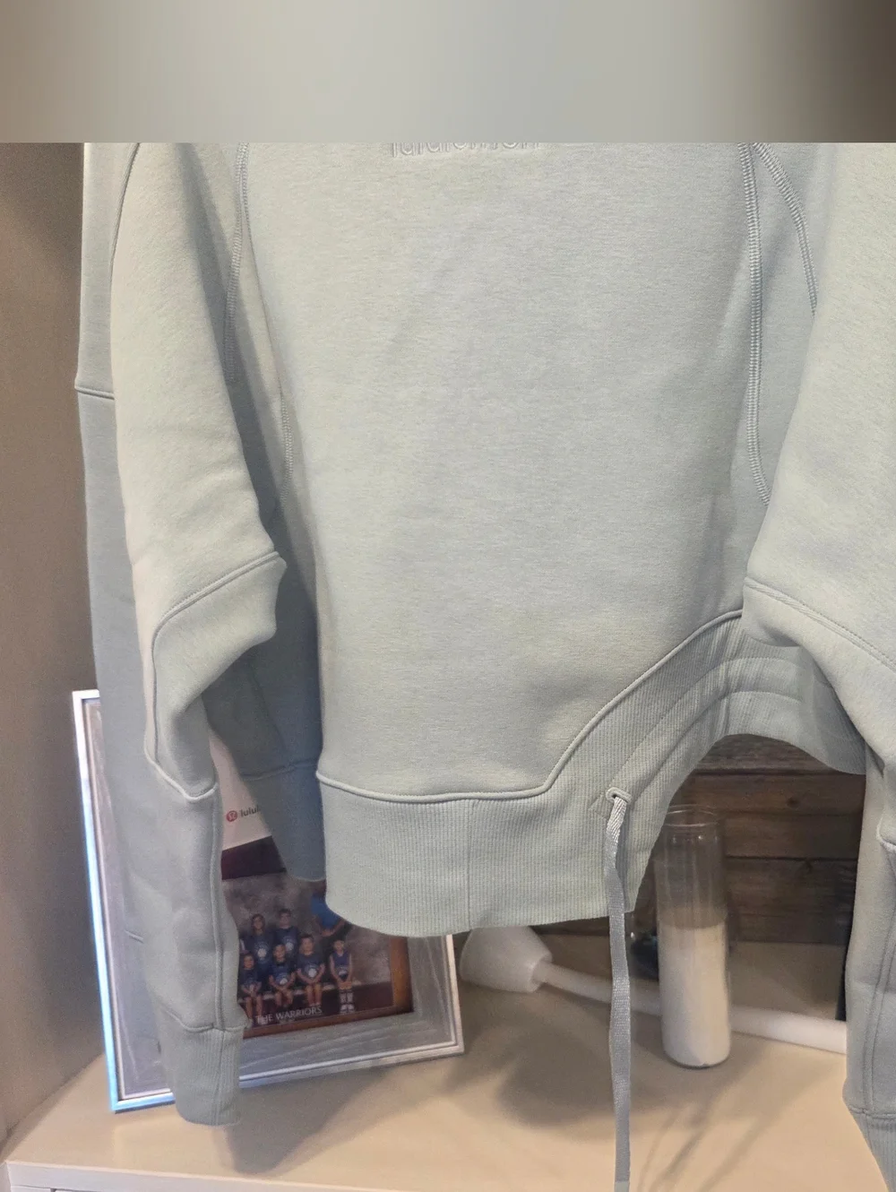 Lululemon Athletica Plush Fleece Mock Neck Curved Hem Pullover-In SVBL- SOLD OUT - Picture 8 of 11